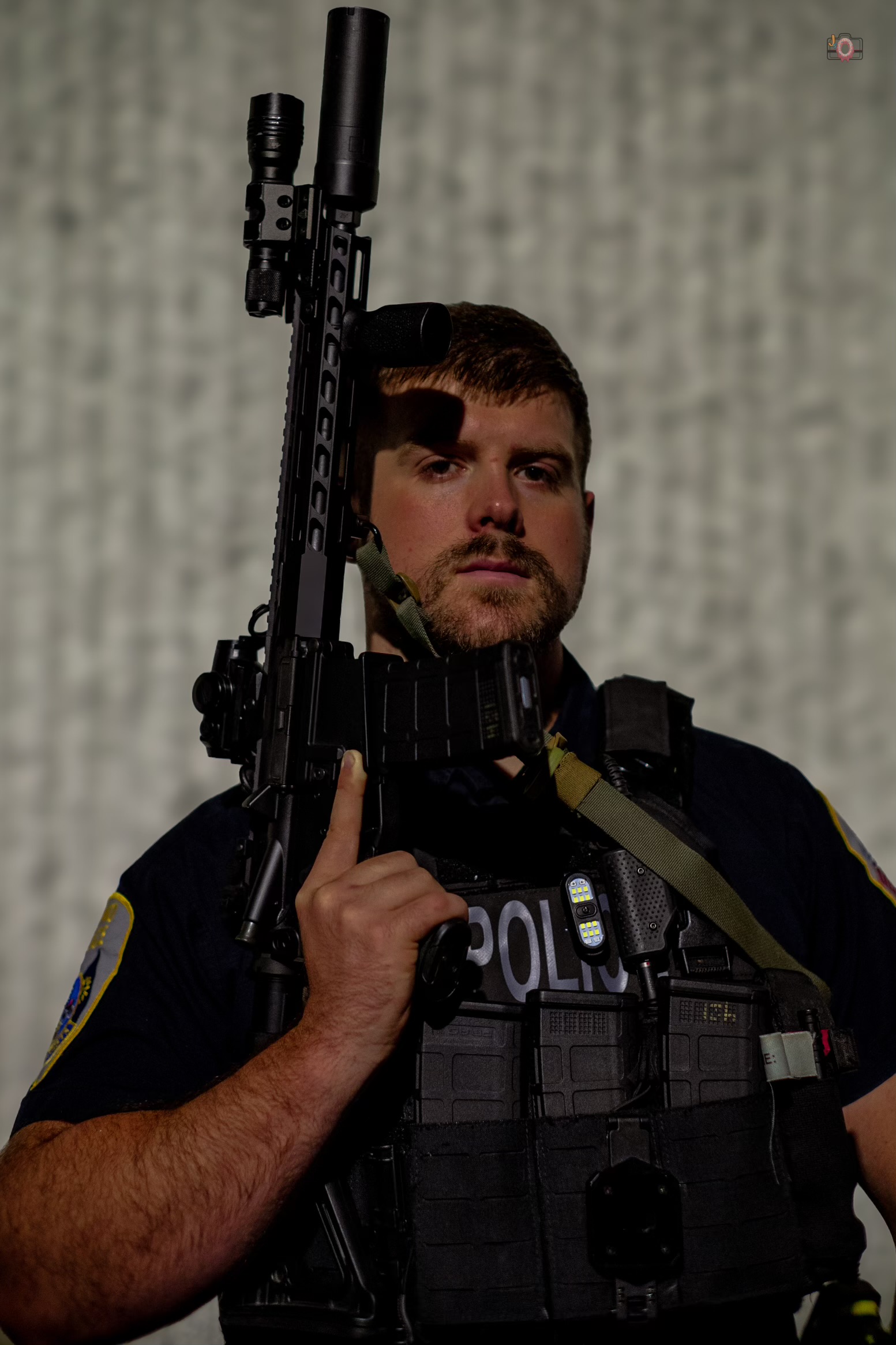 Isaac Walden, founder of Command Post, in tactical kit